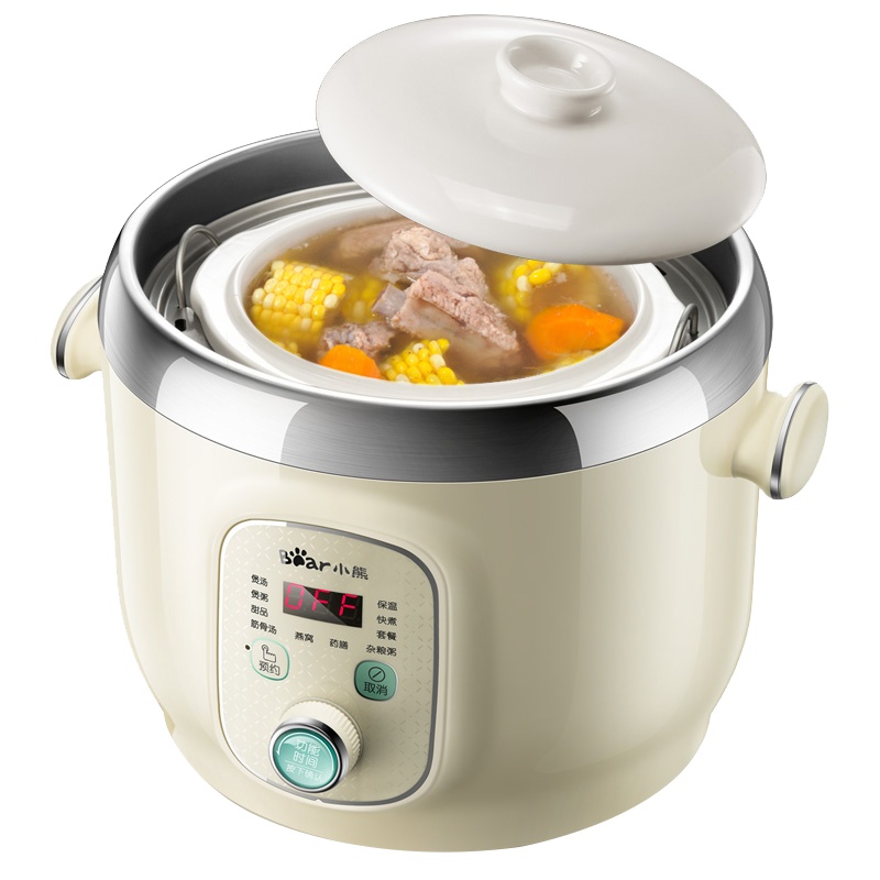 苏宁极物 1.8升电炖锅 DDZ-B18F1 隔水炖快炖内钢外塑电炖盅陶瓷煲汤煮粥锅 (单位:个)