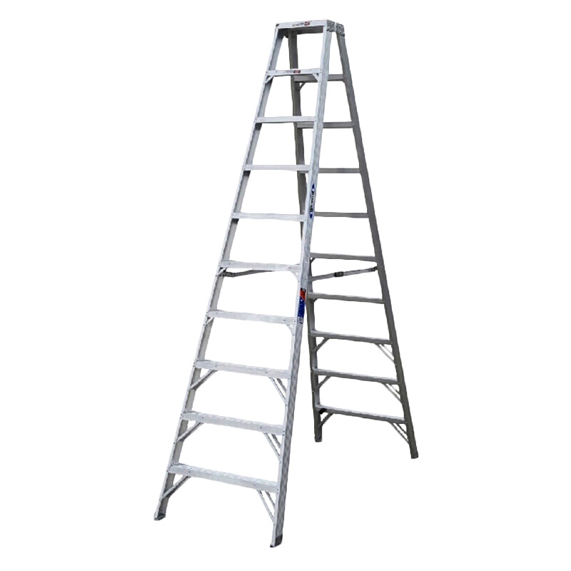 稳耐 T3512AS 铝合金双侧人字梯3.7米 3.66*0.91*0.13 银白色 （承重102千克）单位（件）