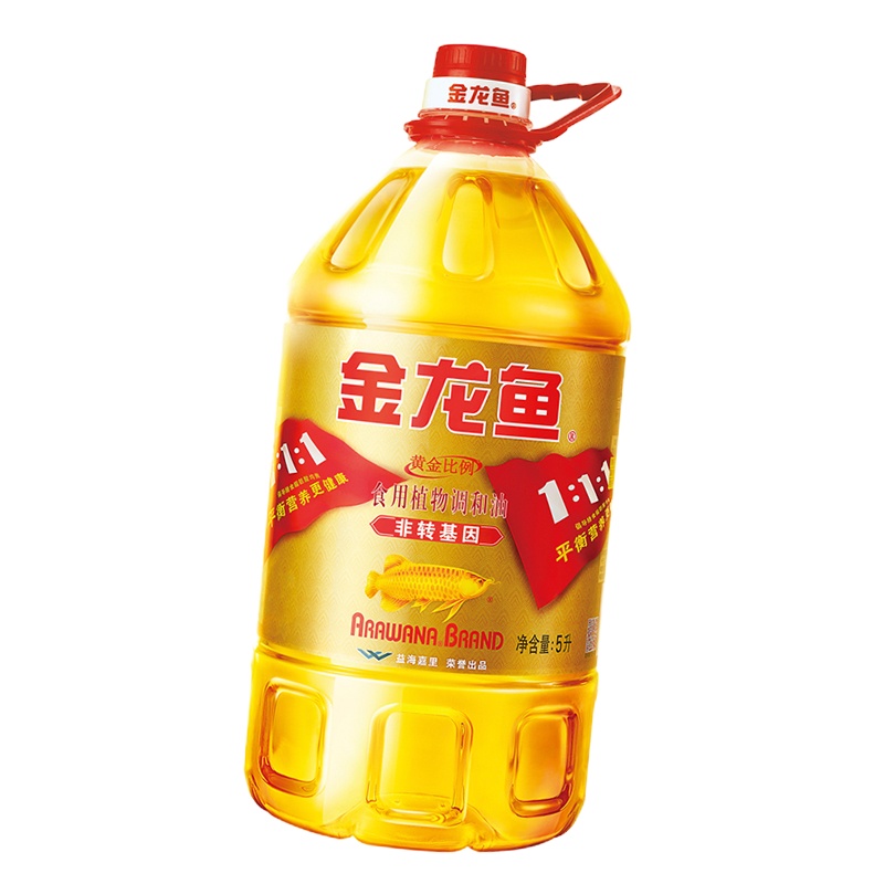 金龙鱼 黄金比例食用调和油5L