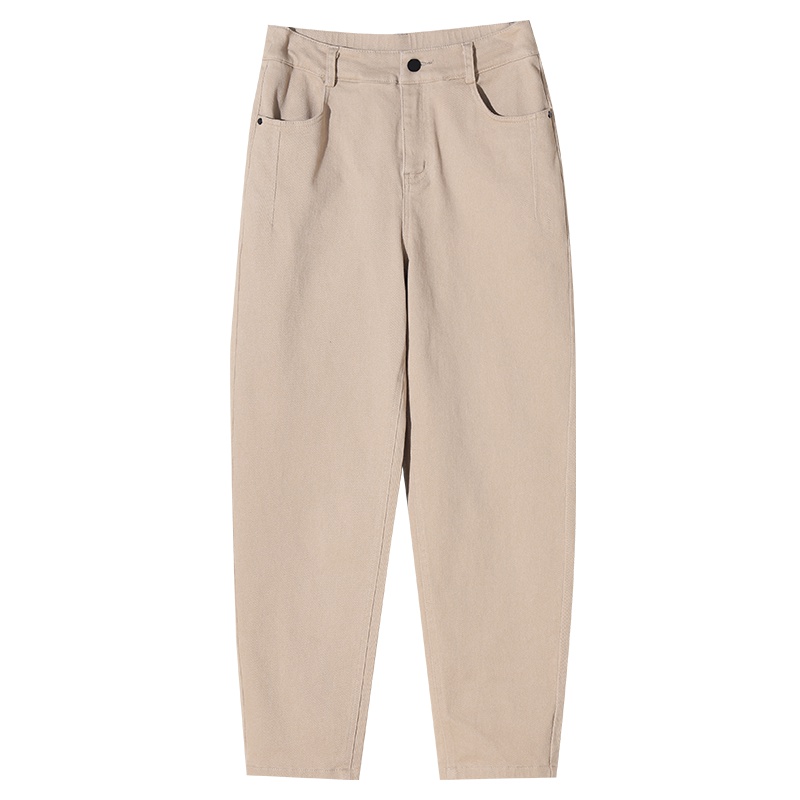 娅丽达女裤2019秋季新款老爹裤女宽松显瘦哈伦大码女士休闲萝卜裤I3402