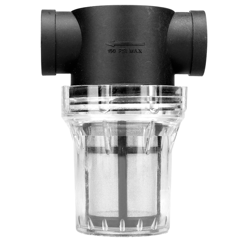 创新者 前置过滤器自来水管道过滤4分6分1寸塑料透明灌溉扫地洗车养殖用净水器4分-40目网+套装C