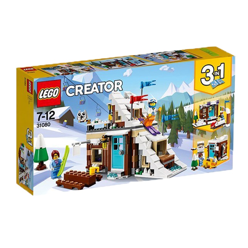 乐高(LEGO)Creator 创意百变 滑雪度假屋 31080 塑料积木玩具374块 7-12岁