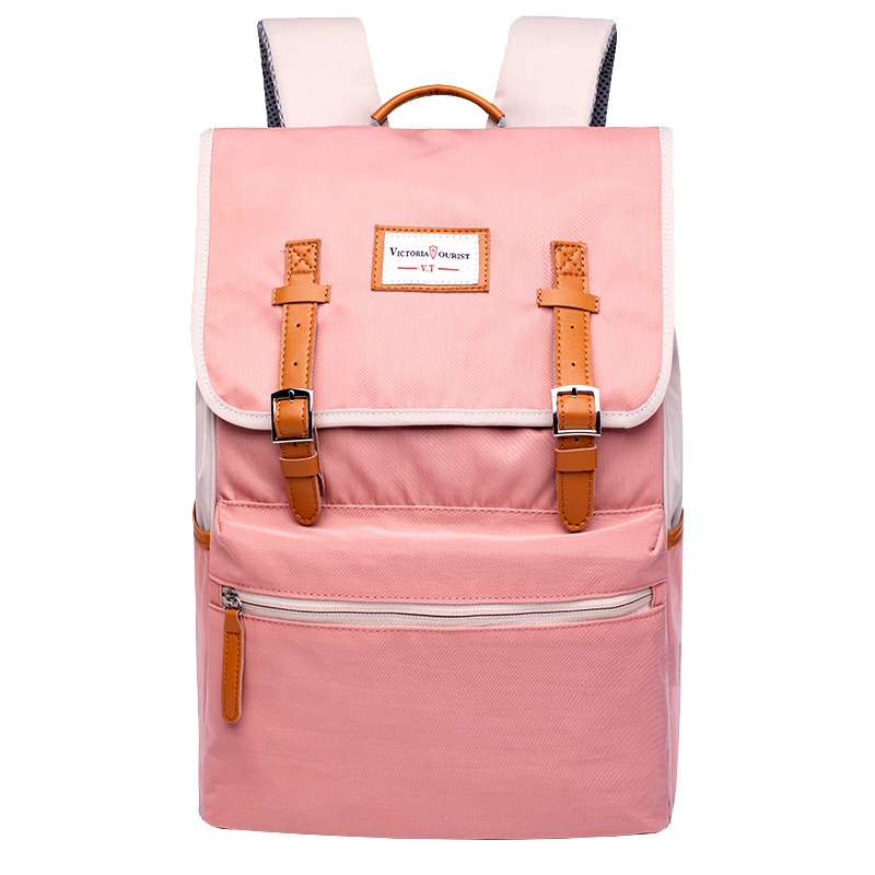 维多利亚旅行者(VICTORIATOURIST)T-2103大容量15.6英寸电脑数码包 校园情侣款大中学生背包 粉色