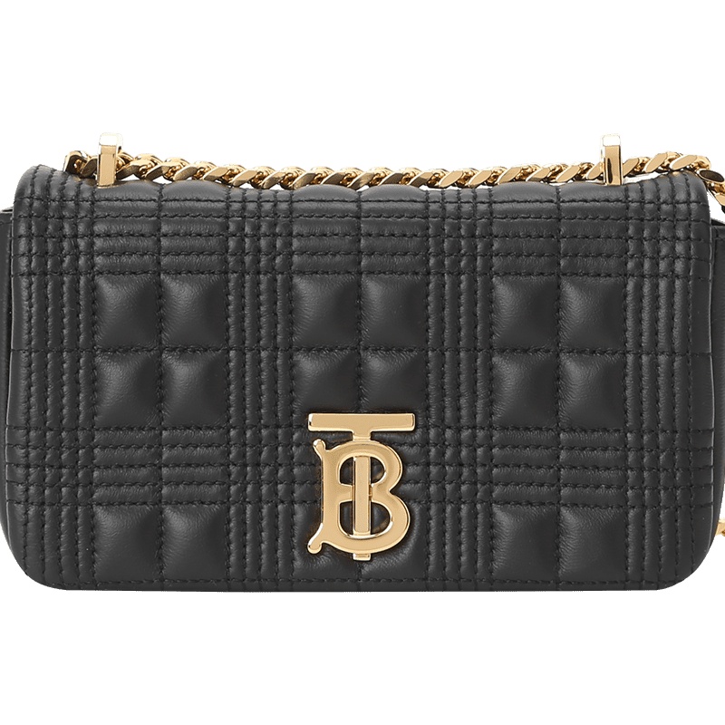 预订 BURBERRY 博柏利 Lola 迷你 TB LOGO 链条包 单肩包 斜挎包8023117 金扣