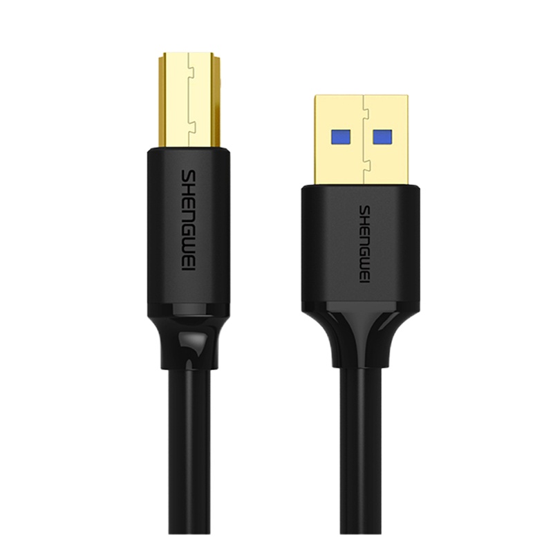 胜为(shengwei)UT-1010 1米/根 USB3.0 方口打印机数据线(计价单位:根)黑色