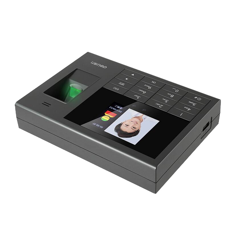 得力(deli) 人脸+指纹考勤机 3749 金属灰 单台装