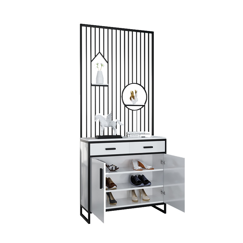 符象定制轻奢入户屏风鞋柜带抽屉一体玄关柜装饰柜简约客厅间厅柜隔断门柜