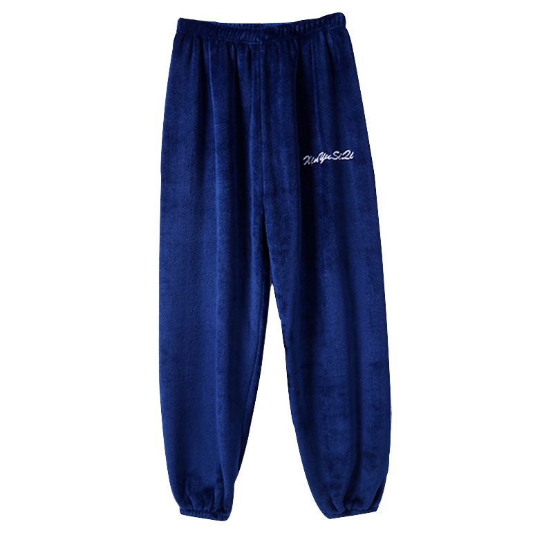 蓝旗女士秋冬季韩版法兰绒多色休闲舒适保暖仙女睡裤WFLRSK19001