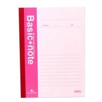 得力7653 学生文具软抄本 A5软面笔记本记事本 20本装 (单位:件)混色