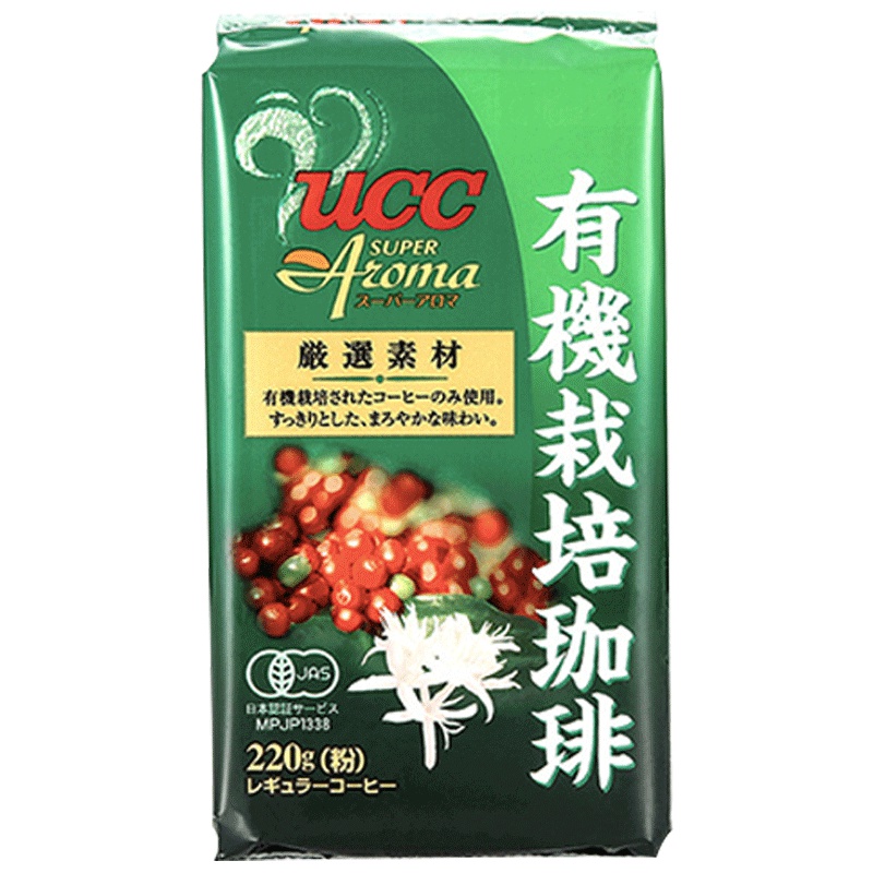 [有机栽培]悠诗诗(UCC)有机栽培咖啡粉超香系列 220g/盒 进口咖啡粉 黑咖啡 原味咖啡 冲调饮品 日本进口