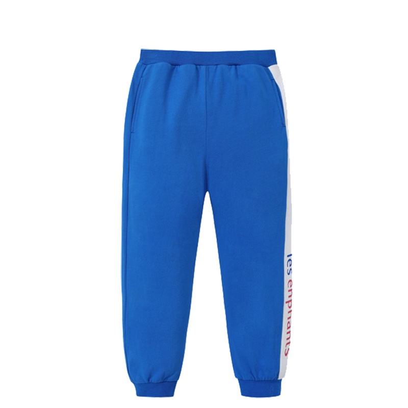 丽婴房童装儿童休闲运动裤新款男女宝宝侧边拼接长裤春装裤子2020