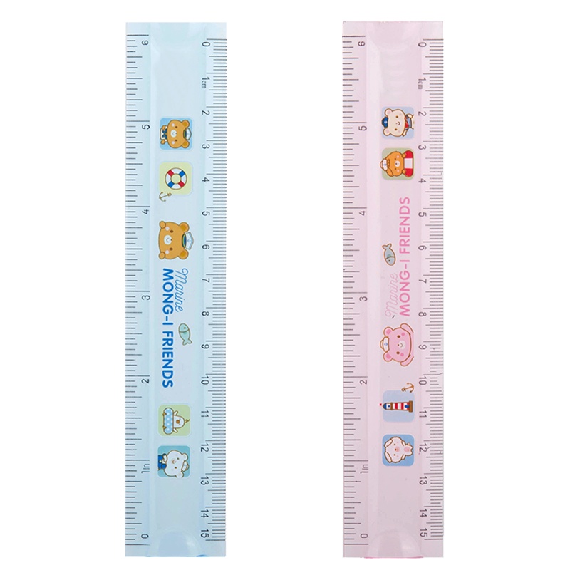 得力deli6205软尺糖果色尺子弹性材料尺子15CM学生用品软尺彩色幼儿园可爱尺子学生文具