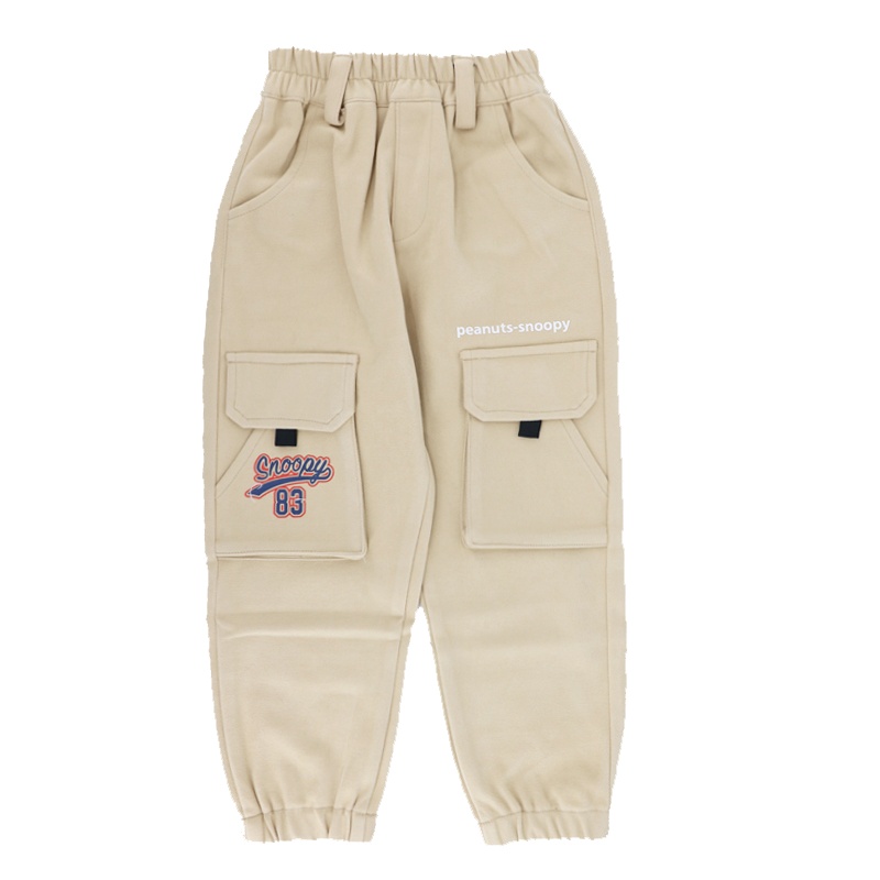 SNOOPY史努比S9314201儿童星空呢梭织休闲裤
