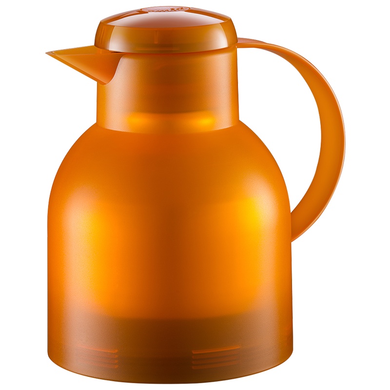 爱慕莎(EMSA)保温壶保温水壶家用小容量热水瓶德国进口玻璃内胆暖水壶桑巴系列 橙色 1L (滞销处理)