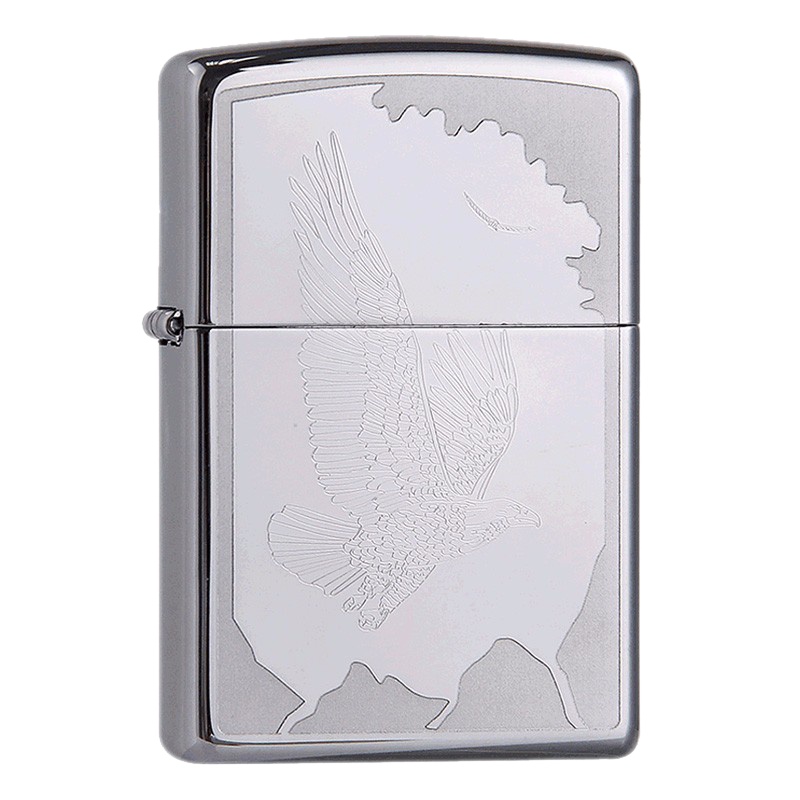美国ZIPPO打火机 芝宝 空中霸雄鹰飞翔21069