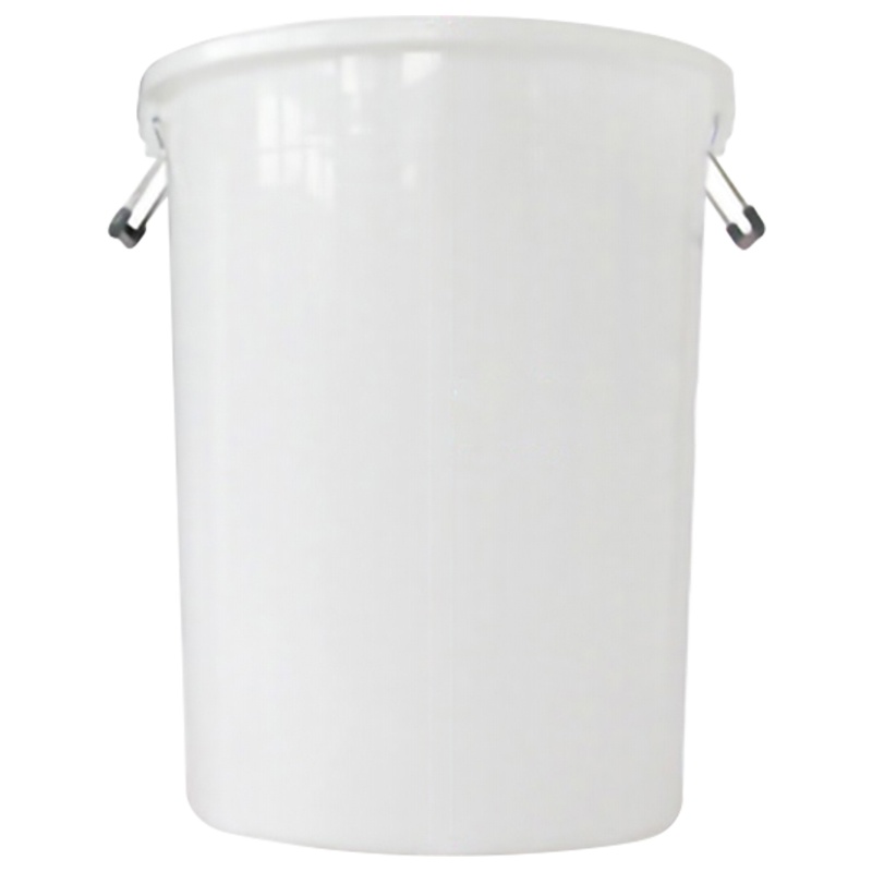 白色大号水桶加厚款 带盖50L 食堂酒店工厂垃圾桶 大容量储水桶发酵桶