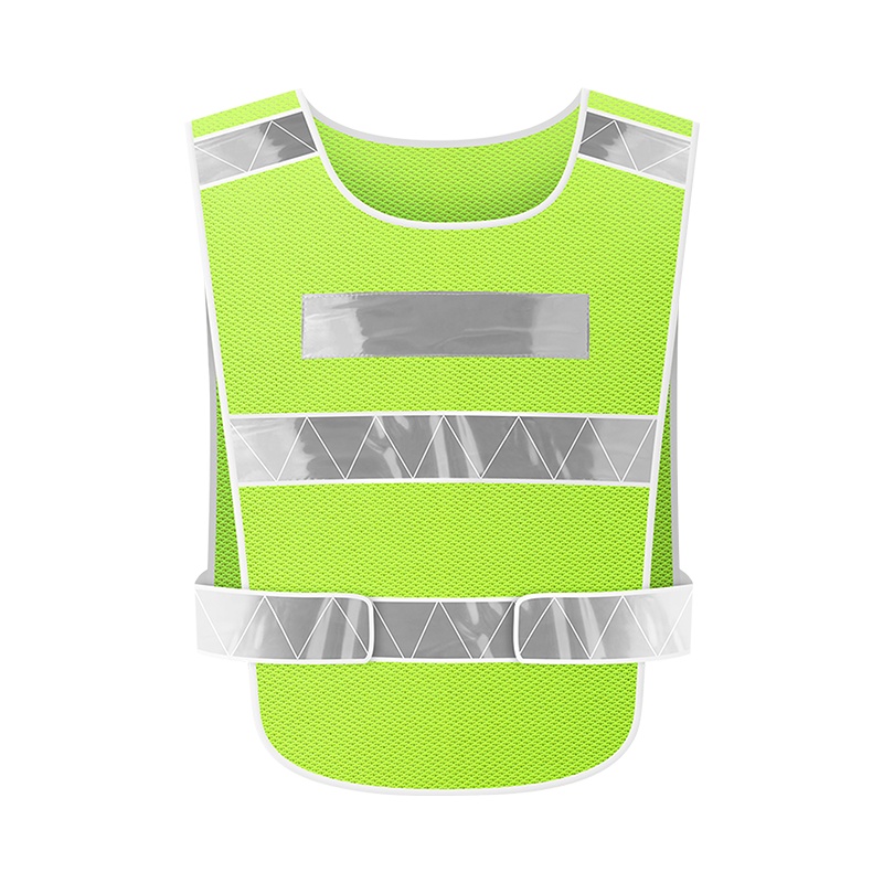 反光背心夜间道路交通背心骑行安全背心马甲环卫背心荧光绿