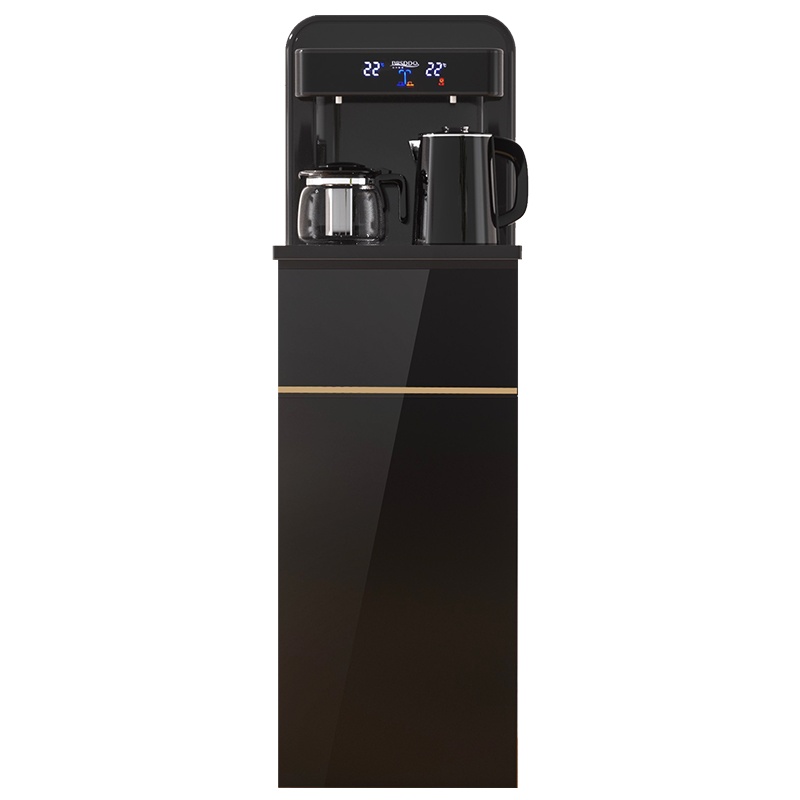 贝尔斯盾(BRSDDQ)饮水机家用智能全自动冷热两用多功能下置式水桶立式茶吧机 BRSD-54温热黑色双屏款