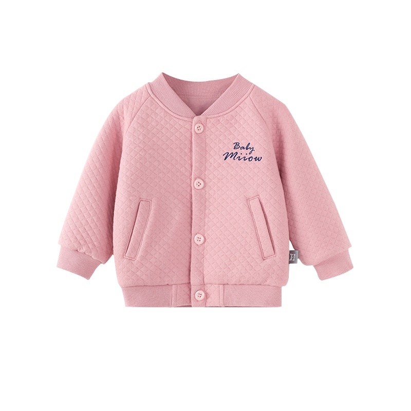 猫人童装儿童菱格纹空气棉外套纯棉儿童男童女童宝宝衣服MR18059