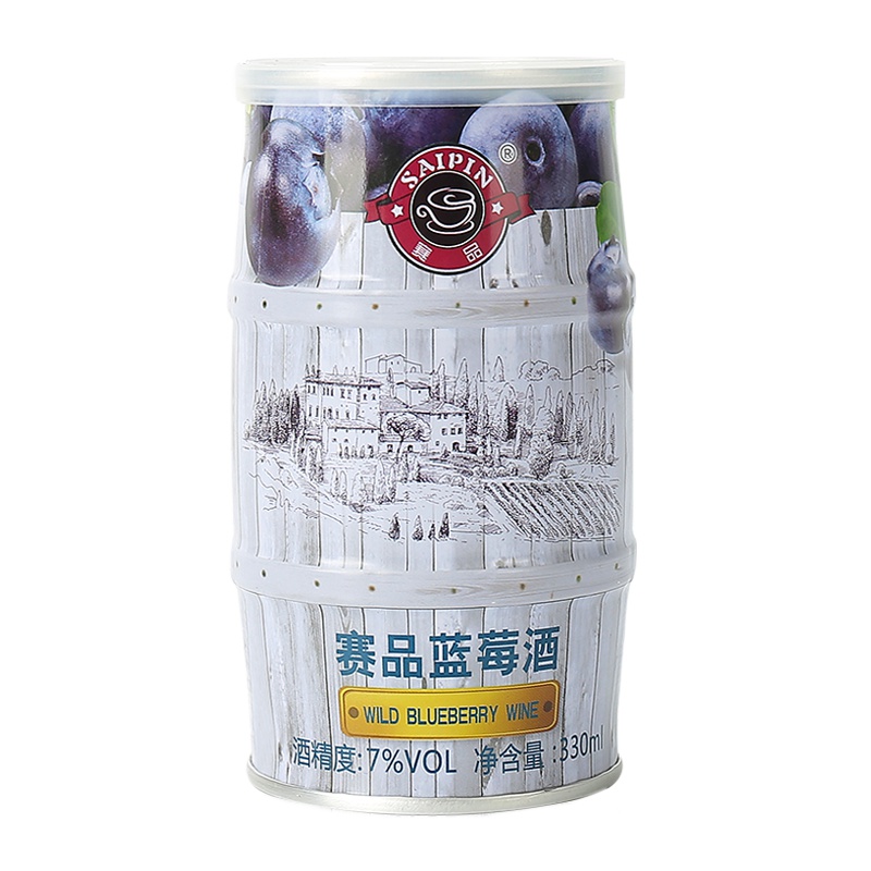 赛品红酒果味洋酒蓝莓酒330ml*1