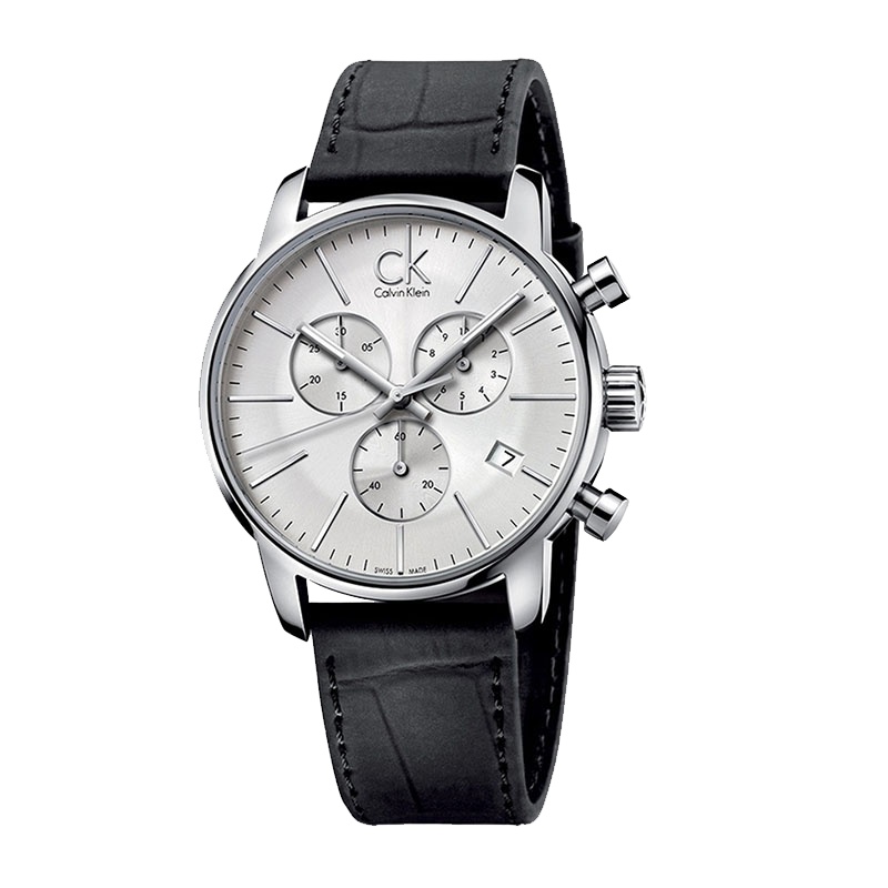 CK卡文克莱手表夜光日历多功能计时码表石英表男表K2G271C6