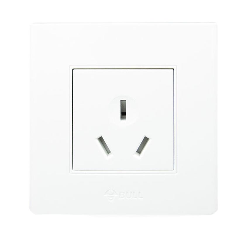 开关插座面板 一位三孔插座 三眼插座3孔 16A大功率G05Z104