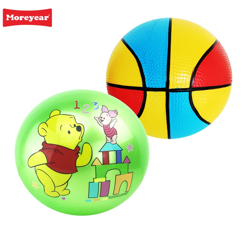 [苏宁自营]moreyar儿童户外皮球小马拍拍球+三色篮球拍拍球套组玩具 17005小马+17005篮球