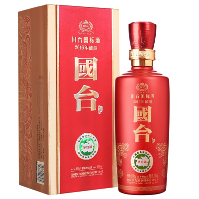 [官方自营旗舰店/售后无忧]国台国标酒53度酱香型白酒500ml2019年酿造