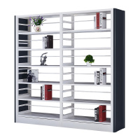 [红心家居]落地书架现代简约多用摆物架书架可调节加厚层板一列2节