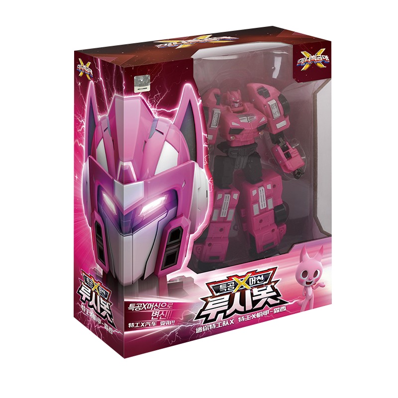 汇丰泰迷你特工队男孩玩具变形特工X机甲-露西8902