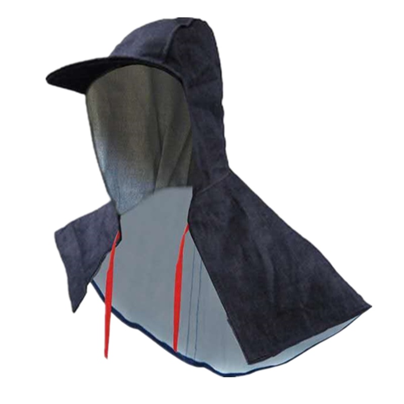 牛仔布披肩防尘帽