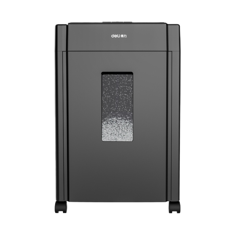 得力(deli)德国5级经典高保密碎纸机碎卡机 碎卡碎光盘 多功能办公商用粉碎机33043