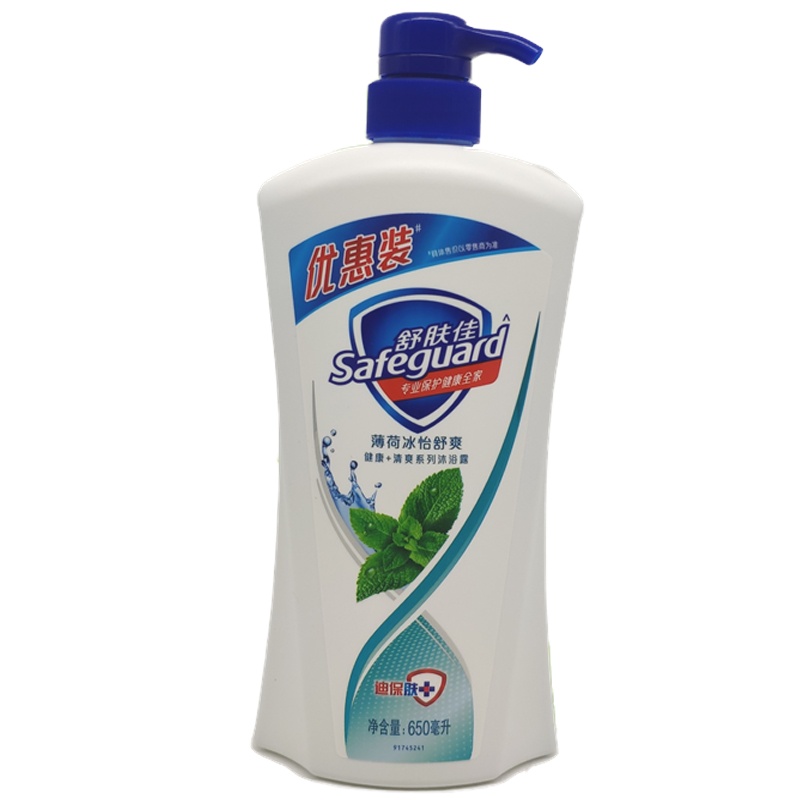 舒肤佳薄荷冰怡舒爽沐浴露650毫升 (单位:瓶)