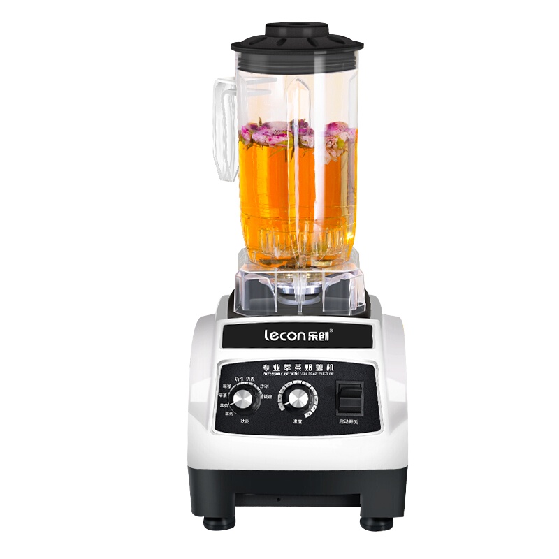 乐创(lecon)萃茶机沙冰机刨冰机奶昔机碎冰机 商用绵绵冰机冰沙机榨汁机商用奶盖机 机械款