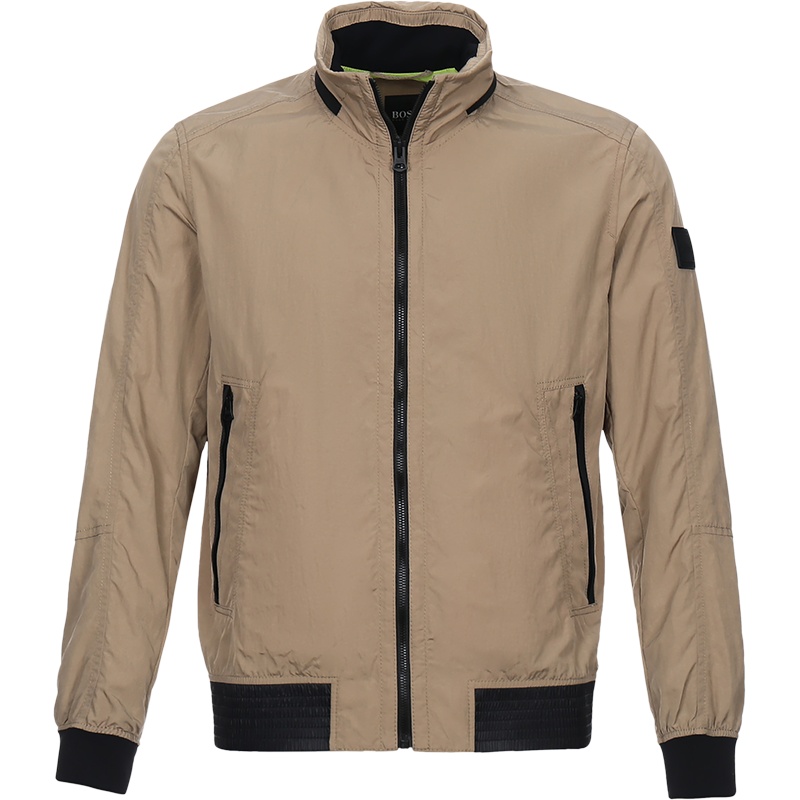 HUGO BOSS 雨果博斯 男士 聚酰胺纤维隐藏式连帽夹克外套 50430609