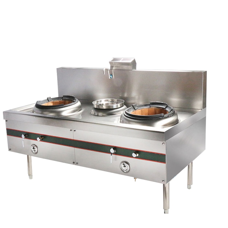 Masain满森燃气灶商用猛火炉酒店食堂专用液化气台双炒双尾菜炉大功率