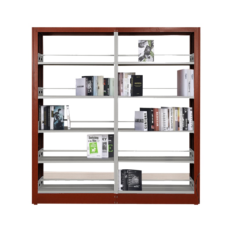 铭威盾学校置物架钢制图书馆书架定制阅览室双面自由组合多功能货架厂家直销