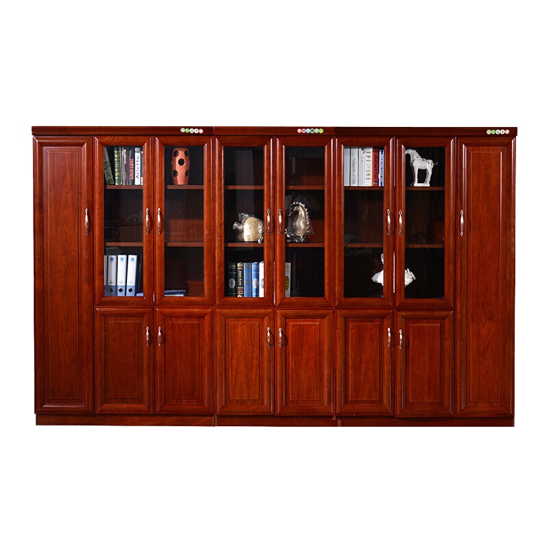 徽源昇TCJS——755文件柜储物柜木质贴木皮油漆书柜八门