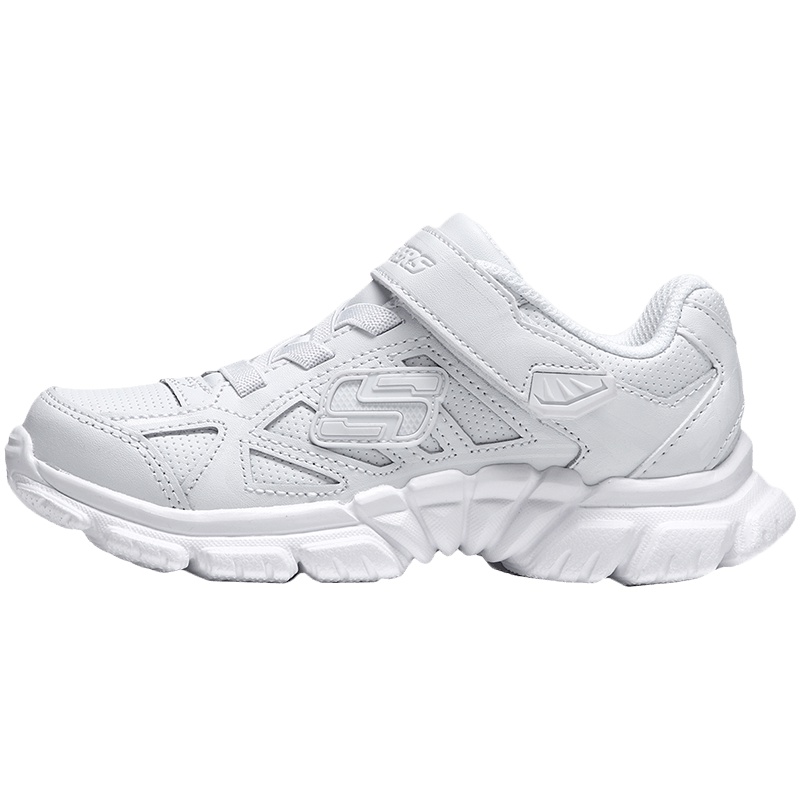 【自营】Skechers斯凯奇男童运动鞋魔术贴轻便透气跑步鞋998095L 998095L/BBK黑色