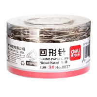 得力(deli)0037盒装回形针3#