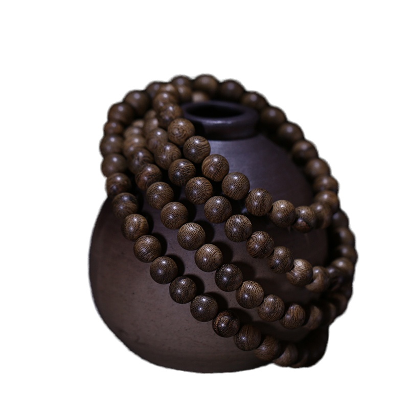 【梵心阁】柬埔寨菩萨棋沉香手串108颗男士女款清凉香韵念珠佛珠手链