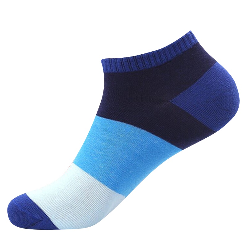 5双浪莎袜子男纯棉短袜薄款春夏季100%全棉防臭运动袜短筒低帮船袜潮