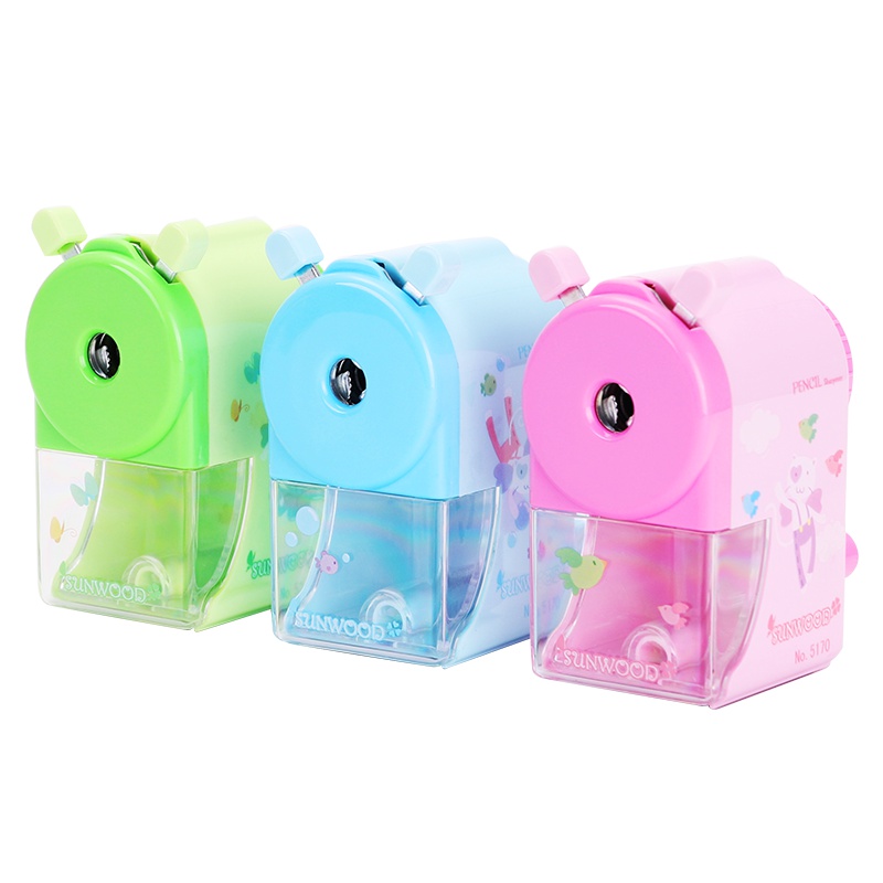 三木(SUNWOOD)5170卷笔刀转笔刀铅笔削笔机手摇削笔器多功能小学生用儿童学习用品卡通削 颜色随机 单个