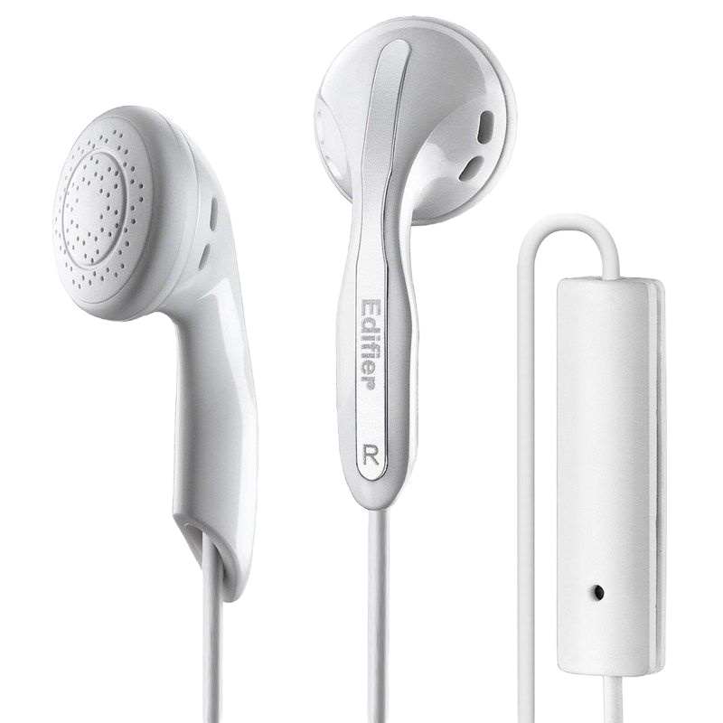 漫步者(EDIFIER)HECATE GM180 平头塞半入耳式3.5mm有线立体声手机音乐游戏耳机 带麦带线控白色