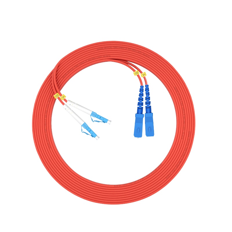 千天(QANTOP)光纤跳线 电信级光纤熔接收发器尾纤 光端机适用 LC-SC多模双芯- QT-GXTX148