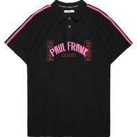 Paul Frank/大嘴猴 夏季POLO衫短袖连衣裙女印花休闲百搭潮流T恤裙 PFCDS212731W