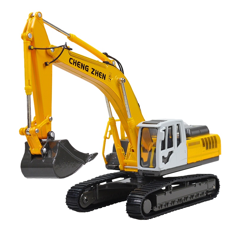 彩珀工程车合金车挖掘机挖土机仿真模型男孩宝宝礼物