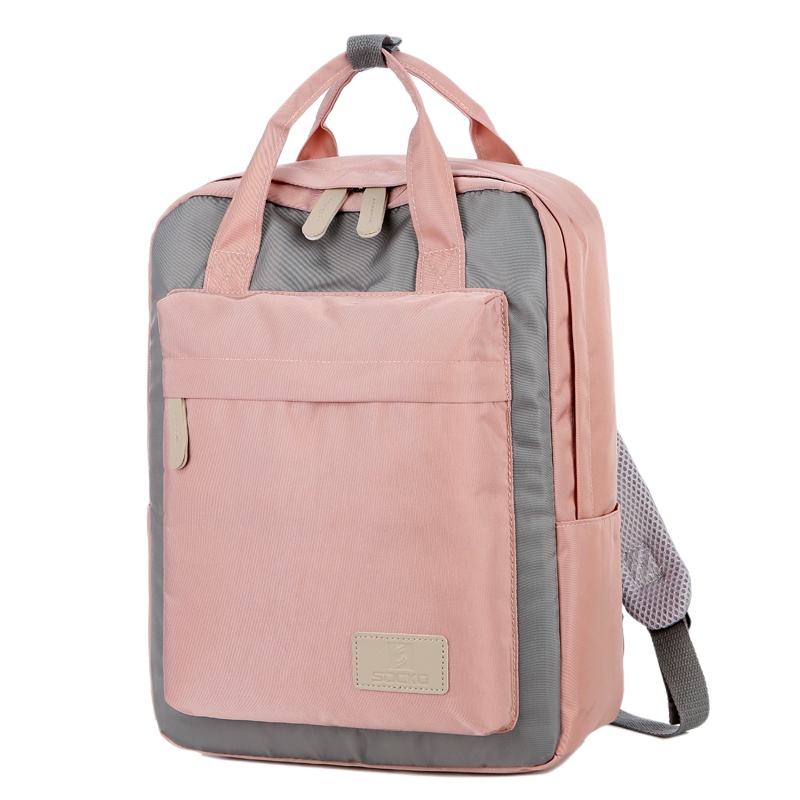 圣兰戈(SOCKO)笔记本电脑双肩包14英寸15.6女适用联想小新Air惠普星戴尔华硕A豆宏碁苹果小米13.3华为背包