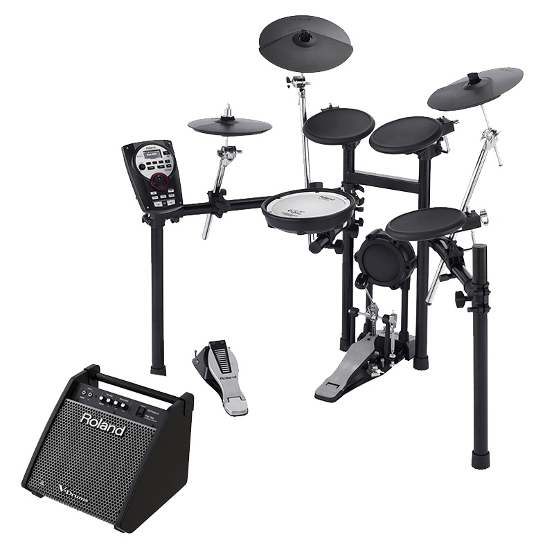 罗兰(Roland)电子鼓TD11K 专业演奏电子鼓电鼓便携儿童练习演出爵士鼓通用电架子鼓+罗兰电鼓音箱套装