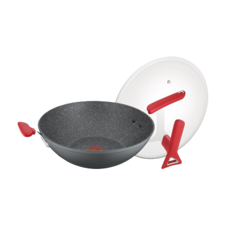 苏泊尔火红点无油烟炒锅•星星石系列32cm